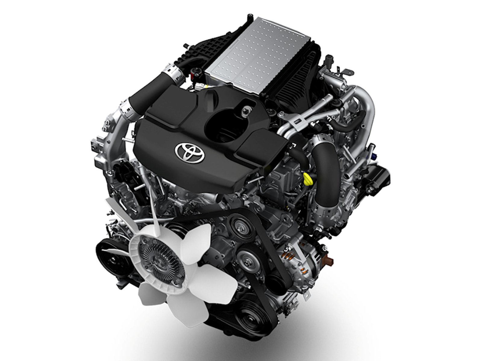 新型ハイラックスの直列4気筒2.8Lディーゼルエンジン