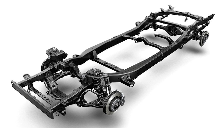 新型ハイラックスが採用するラダーフレーム構造