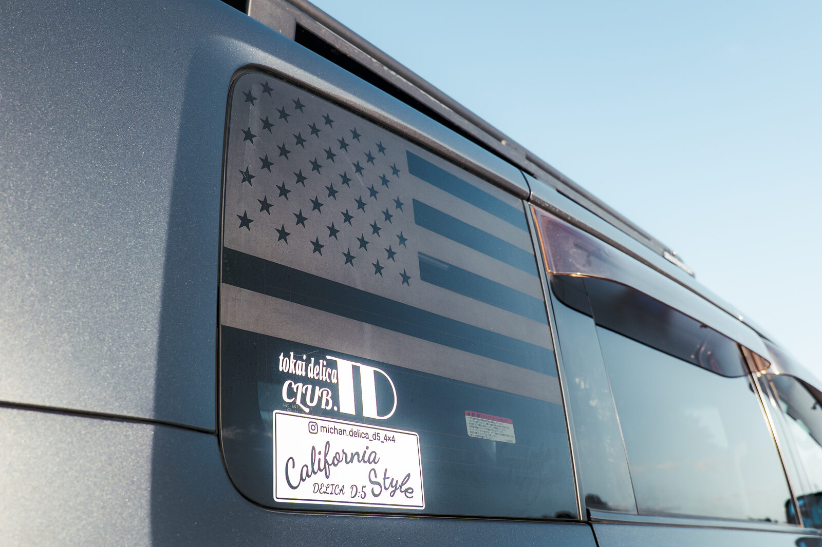 アメリカン国旗ステッカー × California