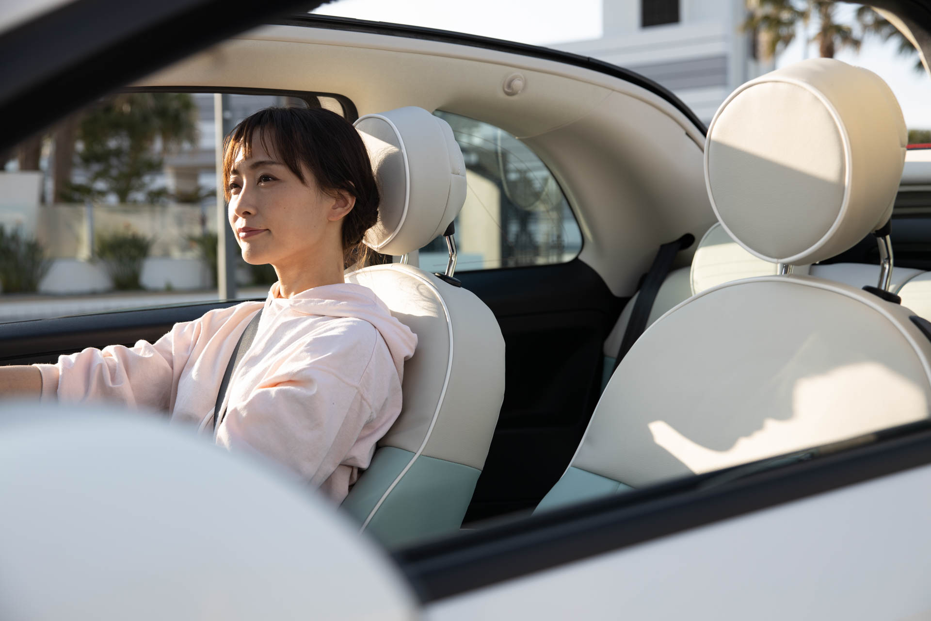 Woman driving